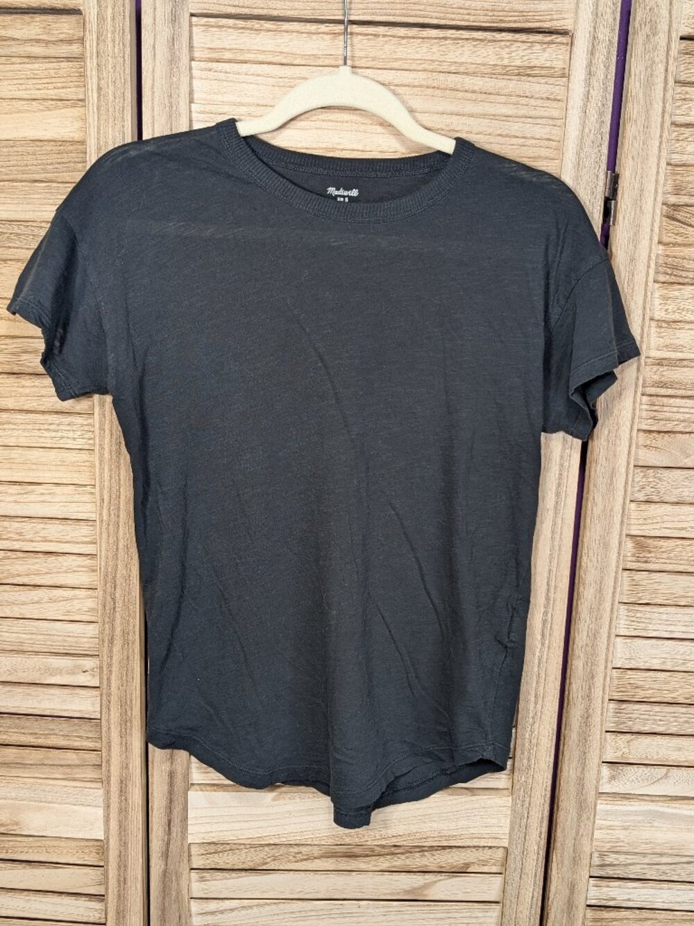 Madewell Charcoal Short-Sleeve Crewneck Tee Size Small